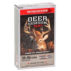 Winchester Deer Season XP 30-06 Springfield Ammo 150 Grain Extreme Point Polymer Tip 