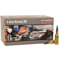 norma-usa-diamond-line-6mm-norma-br-bench-rest-ammo-105-grain-hollow-point-boat-tail-moly-10160162||