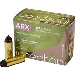 Inceptor Preferred Hunting 45 Long Colt Ammo 157 Grain Lever Action ARX UM1 Frangible Lead-Free