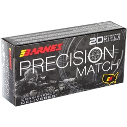 Barnes Precision Match 5.56x45mm  NATO Ammo 69 Grain Open-Tip Match
