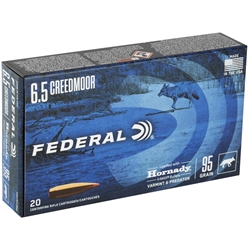 federal-varmint-predator-6-5-creedmoor-ammo-95-grain-hornady-v-max-v65crdvm95||