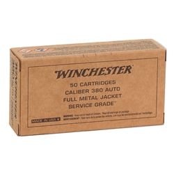 winchester-service-grade-380-acp-auto-ammo-95-grain-full-metal-jacket-sg380w||