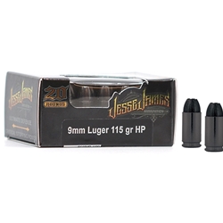 ammo-inc-jesse-james-blac-label-9mm-luger-ammo-115-grain-hollow-point-9115hpjj20||