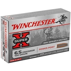 winchester-super-x-6-5-creedmoor-ammo-129-grain-power-point-x651||