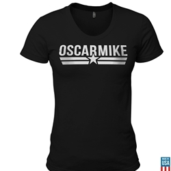 oscar-mike-womens-logo-tee-black-omblack-w||