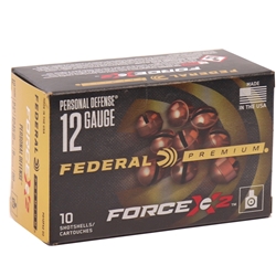 federal-personal-defense-12-gauge-ammo-2-3-4-00-buckshot-force-x2-9-pellets-pd12fx2-00||