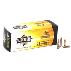 armscor-precision-22-long-rifle-ammo-36-grain-high-velocity-hp-nickel-case-50308hp||