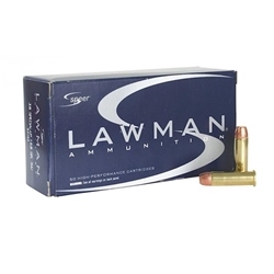 Speer Lawman 38 Special Ammo 158 Grain +P Total Metal Jacket