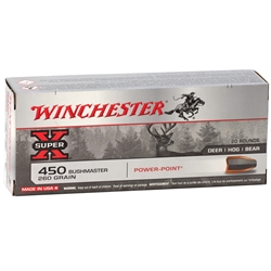 winchester-450-bushmaster-ammo-260-grain-power-point-x4501||