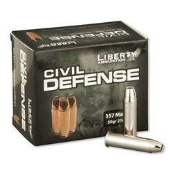 liberty-civil-defense-357-magnum-ammo-50-grain-fragmenting-hp-lead-free-la-cd-357-030||