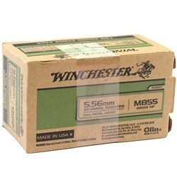 winchester-m855-556x45mm-nato-62-grain-green-tip-fmj-150-rds-vp-wm855150||