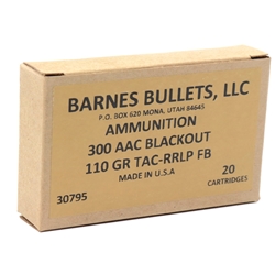 barnes-vor-tx-300-aac-blackout-ammo-110-grain-tipped-tac-rrlp-fb-30795||