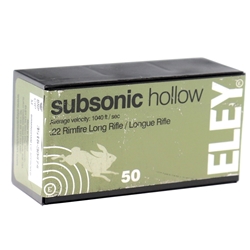 eley-subsonic-22-long-rifle-ammo-38-grain-hp-05400||