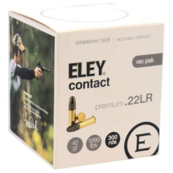 eley-contact-semi-auto-22-long-rifle-ammo-subsonic-42-grain-lead-round-nose-a02330||