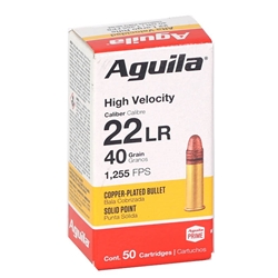 aguila-high-velocity-22-long-rifle-ammo-40-grain-plated-lrn-1b220328||