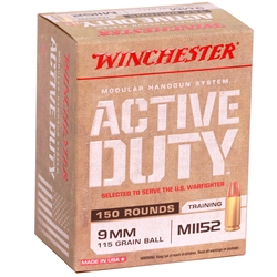 winchester-active-duty-9mm-luger-ammo-115-grain-fmj-flat-nose-150-round-box-win9mhscl||