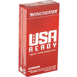 Winchester USA Ready 40 S&W Ammo 165 Grain Full Metal Jacket Flat Nose