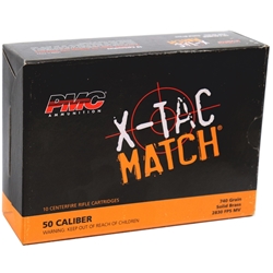 pmc-x-tac-match-50-bmg-ammo-740-grain-solid-brass-projectile-pmc-50xm||