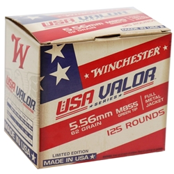 winchester-usa-valor-5-56-45mm-nato-ammo-62-grain-m855-fmj-green-tip-125-rounds-value-pack-usa855125||