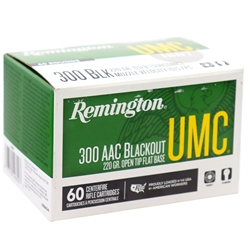 remington-umc-300-aac-blackout-ammo-220-grain-open-tip-flat-base-subsonic-l300aac4a||