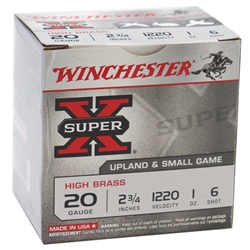 winchester-super-x-20-gauge-2-3-4-1-oz-6-shot-lead-250-round-case-x206||