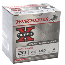 winchester-super-x-20-gauge-2-3-4-1oz-4-shot-250-round-case-x204||