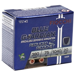 fiocchi-blue-guardian-380-acp-auto-ammo-75-grain-reduced-ricochet-lead-free-bg380rr||