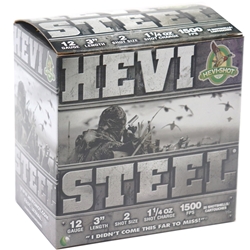 Hevi-Shot Hevi-X 12 Gauge Ammo 3" 1-1/4oz #2 Shotshell Steel Loads