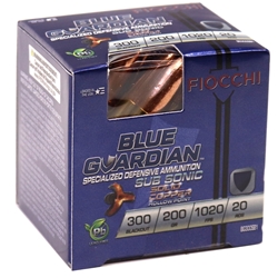 fiocchi-blue-guardian-300-aac-blackout-ammo-200-grain-subsonic-solid-copper-hollow-point-lead-free-bg300sb1||