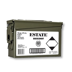 estate-12-gauge-ammo-2-3-4-9-pellets-00-buckshot-9-pellet-100-rounds-in-ammo-can-hv12-00ac2||