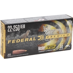 federal-premium-varmint-22-250-remington-ammo-55-grain-nosler-ballistic-tip-p22250f||