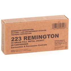 remington-military-law-enforcement-223-remington-ammo-55-grain-fmj-b223r33||