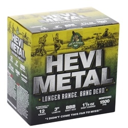 Hevi-Shot Hevi-Metal Waterfowl 12 Gauge Ammo 3" 1-1/4 oz #BBB Non-Toxic 