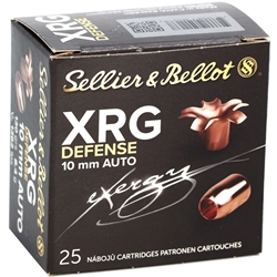 Sellier & Bellot XRG-D 10mm Auto Ammo 130 Grain Copper Hollow Point