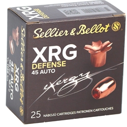 Sellier & Bellot AmmoSellier & Bellot XRG-D 45 ACP Ammo 165 Grain Copper Hollow Point