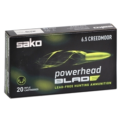 sako-powerhead-blade-6-5-creedmoor-ammo-120-grain-polymer-tip-lead-free-jas-phb65cm120b||