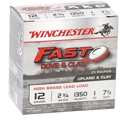 winchester-fast-dove-high-brass-12-gauge-ammo-2-3-4-1-oz-7-5-shot-250-round-case-wfd127b||