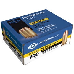 prvi-partizan-45-acp-auto-ammo-230-grain-fmj-200-rounds-box-pph45m||