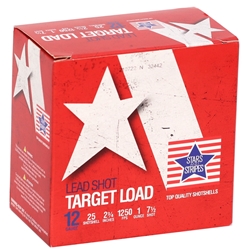 Stars & Stripes AmmoStars and Stripes Target Loads 12 Gauge Ammo 2-3/4"1 oz #7.5 Shot