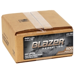 cci-blazer-brass-9mm-luger-ammo-115-grain-fmj-loose-pack-5200bk500||