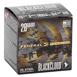 federal-black-cloud-28-gauge-ammo-3-3-4-oz-3-steel-shot-250-rounds-pwbx2853||