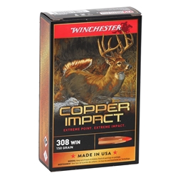 winchester-copper-impact-308-winchester-ammo-150-grain-copper-extreme-point-polymer-tip-x308clf||