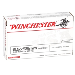 winchester-super-x-65-55mm-swedish-mauser-ammo-140-grain-fmj-usa6555||