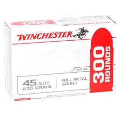 winchester-usa-45-acp-auto-ammo-230-grain-fmj-300-rounds-ww45b||