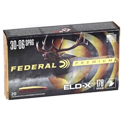 federal-premium-30-06-springfield-ammo-178-grain-hornady-eld-x-polymer-tip-p3006eldx1||
