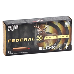 federal-premium-243-winchester-ammo-90-grain-eld-x-polymer-tip-p243eldx1||