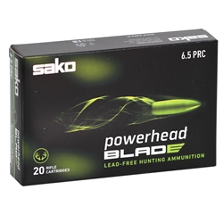 sako-powerhead-blad-6-5-prc-ammo-120-grain-tipped-expanding-copper-jas-phb65prc-120b||