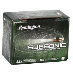 remington-subsonic-22-long-rifle-ammo-40-grain-copper-plated-hollow-point-225-rounds-ss225||
