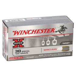 Winchester Super-X 38 Special Ammo 125 Grain Jacketed Soft Point
