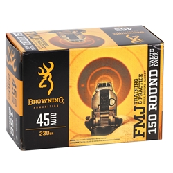 browning-training-45-acp-ammo-230-grain-fmj-150-round-value-pack-b191800455||